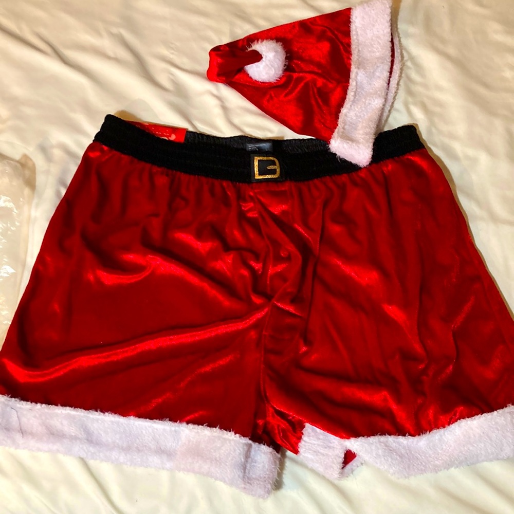 COPY - Santa Boxers and Cap Size L